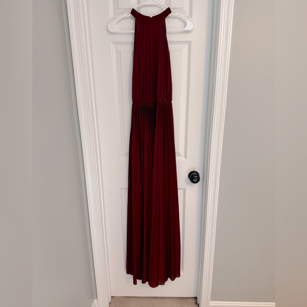 ASOS Open back Burgundy Maxi Dress - Size 6